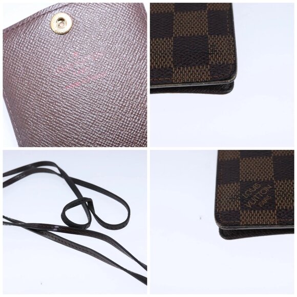 LOUIS VUITTON Damier Ebene Porte Cartes ID Bandouliere Case - Picture 11 of 14